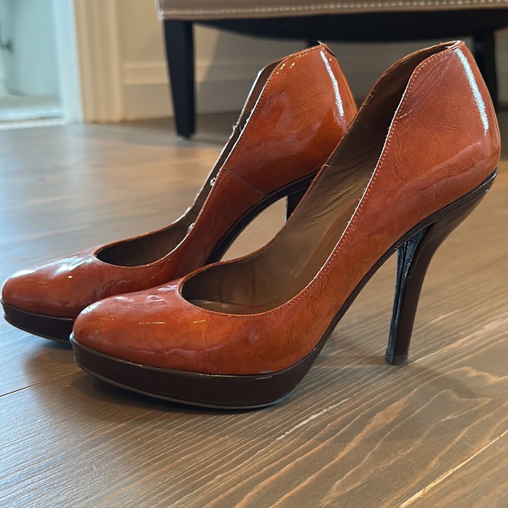 Patent platform heels. Size 38